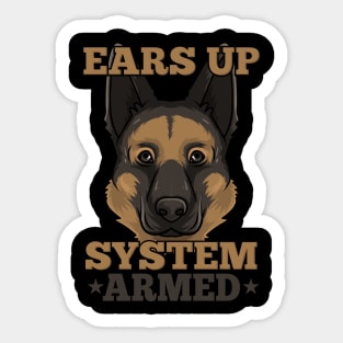 German Shepherd Tshirt I Schäferhund dog Sticker